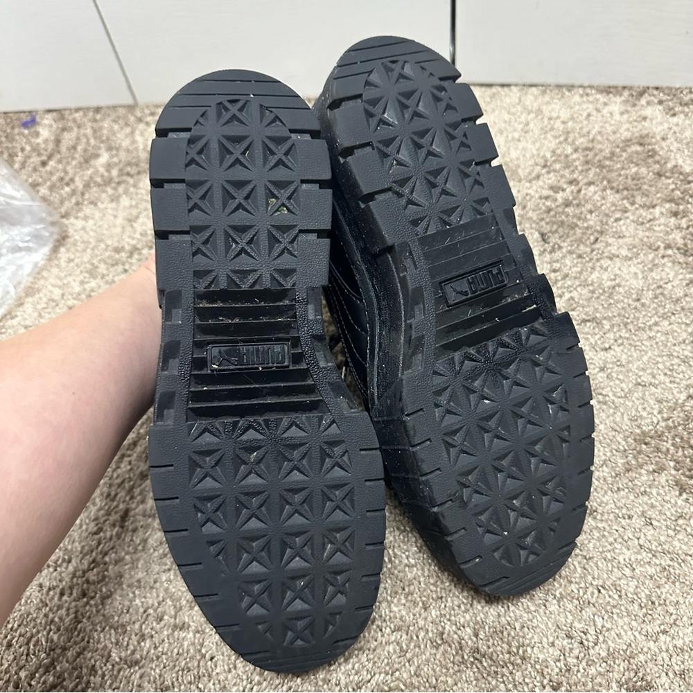 Puma × DUA LIPA Mayze Flutur Black Platform Sneakers Sz 9M - Picture 8 of 13